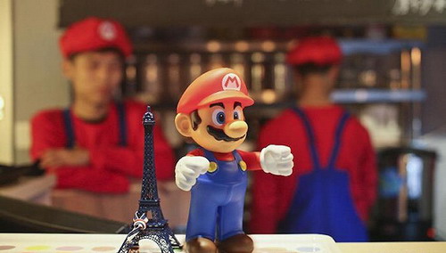 超级玛丽临时主题咖啡厅在东京开张
