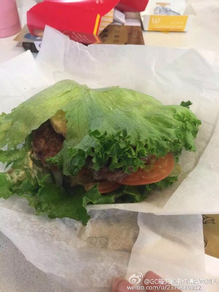 麦当劳自创汉堡