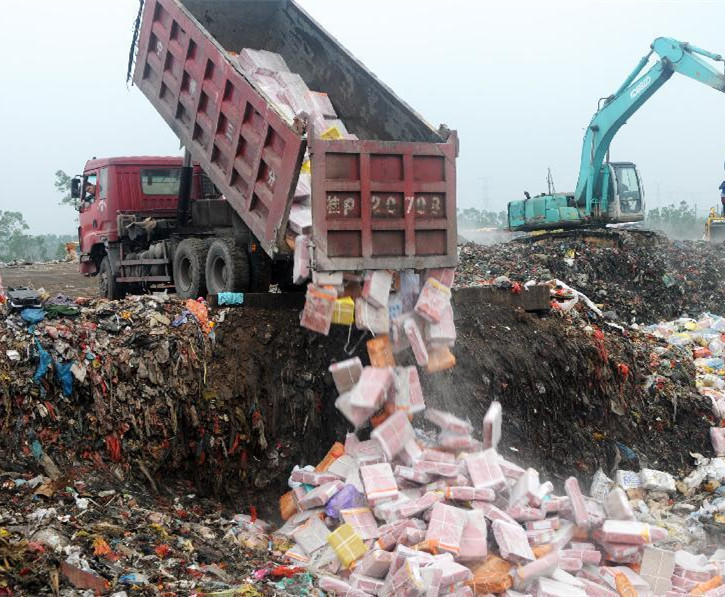 全国共销毁42万吨“僵尸肉”