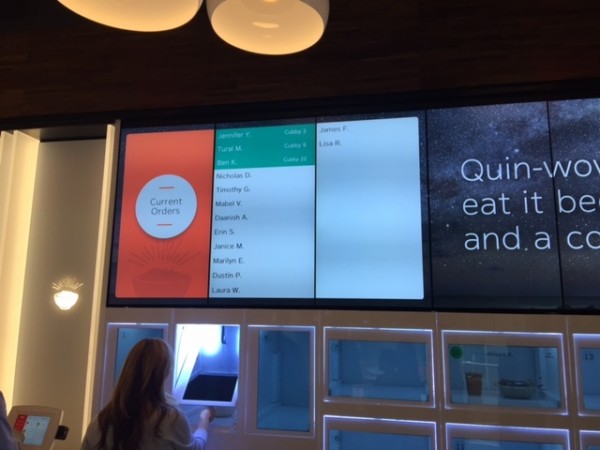 在无人餐厅Eatsa就餐是怎样一种体验？