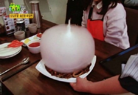 多图！韩国惊现创新菜：棉花糖拌炸酱面